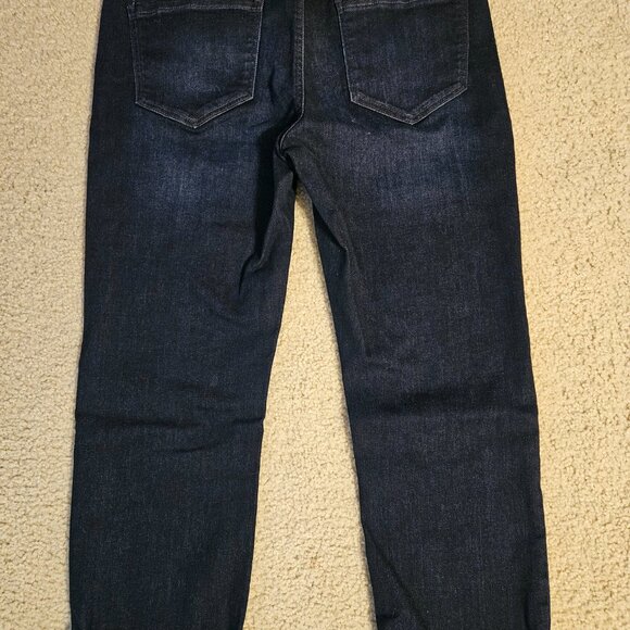 Liverpool Marley Girlfriend Roll Cuff Stretch Jeans, Blue -Size 8P - Picture 2 of 4